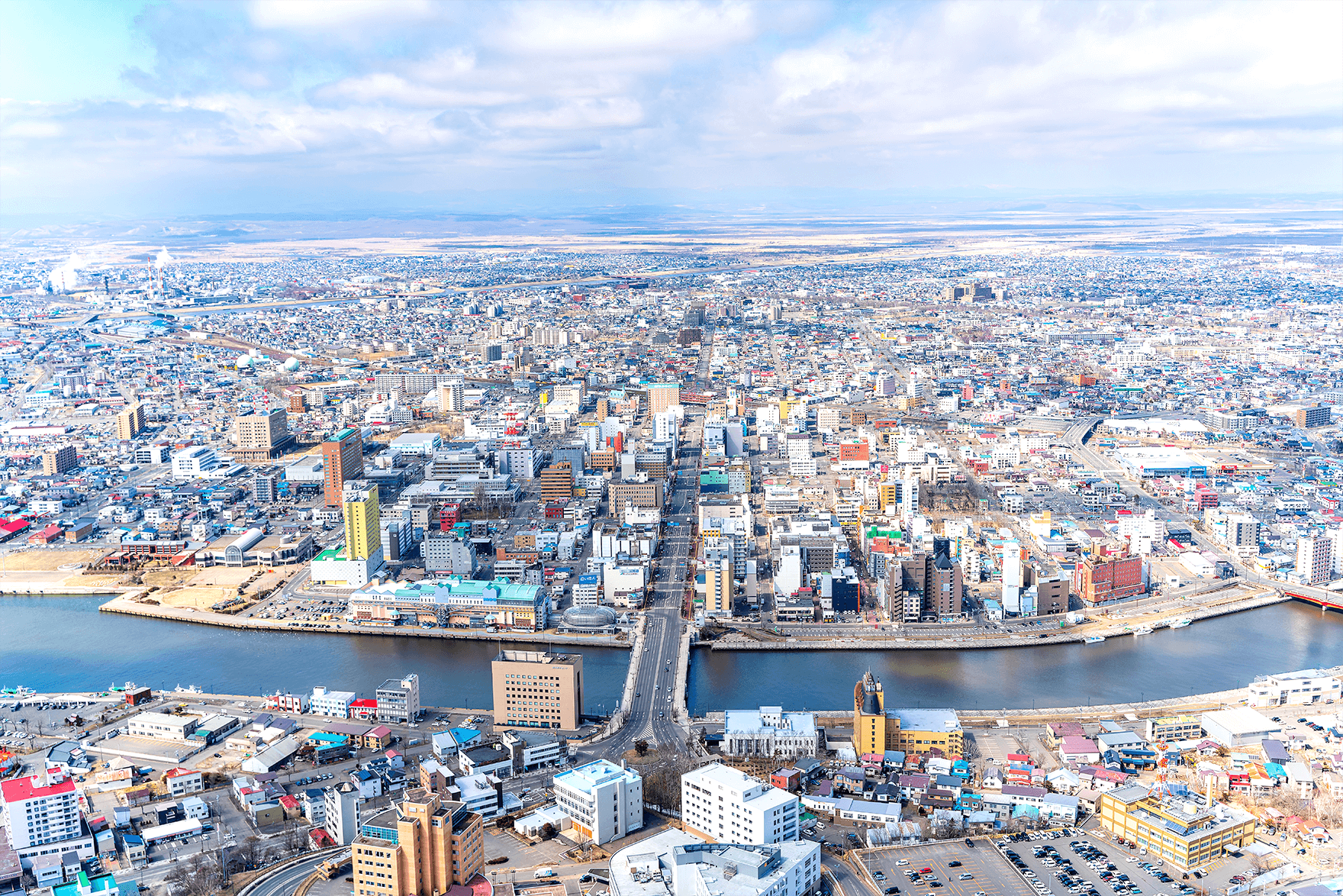 釧路市の航空写真